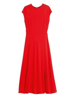 Banana Republic Red Midi Dress